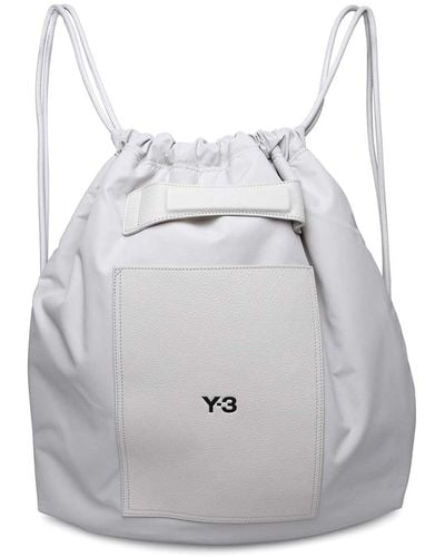 Y-3 Ivory Nylon Bag - Gray