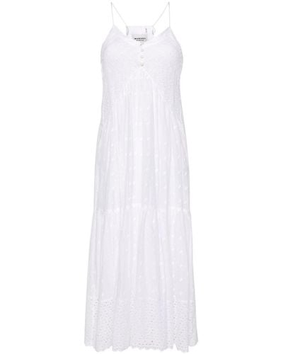 Isabel Marant Broderie Anglaise Dress - White