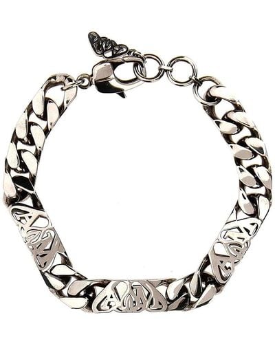 Alexander McQueen Logo Seal Bracelet - Metallic