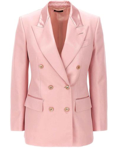 Tom Ford Double-breasted Blazer - Pink