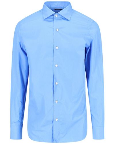 Finamore 1925 Light Shirt - Blue
