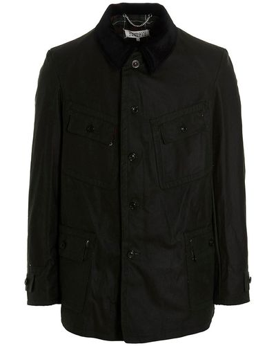 Maison Margiela Wax Cotton Sport Jacket - Black
