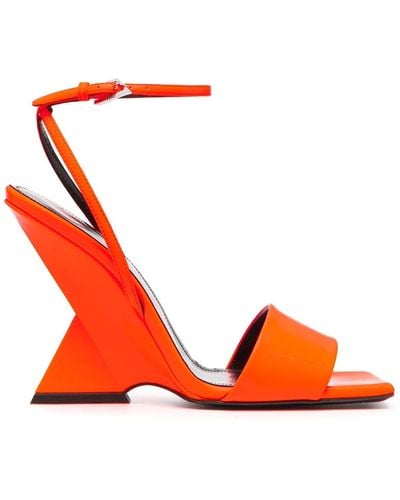 The Attico Sculpted-heel Sandals - Red