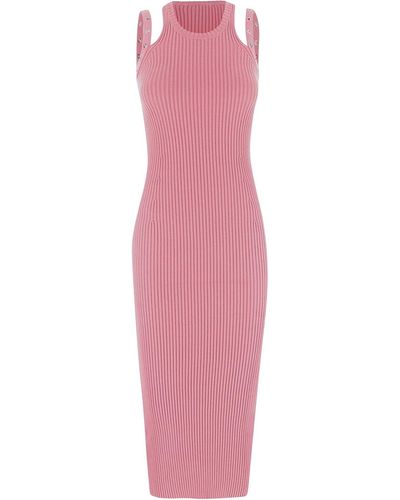 Blumarine Dalia Pink Midi Dress