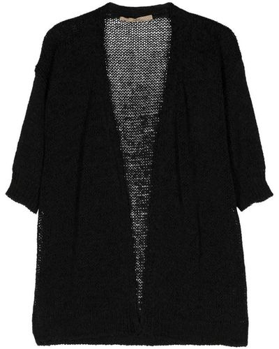 Nuur Short Sleeves Cardigan - Black