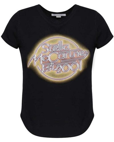 Stella McCartney T-shirt With Print - Black