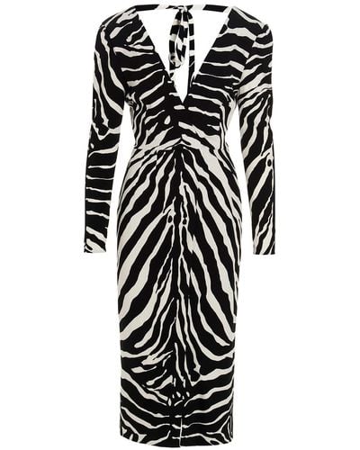 Dolce & Gabbana Zebra Dress - White