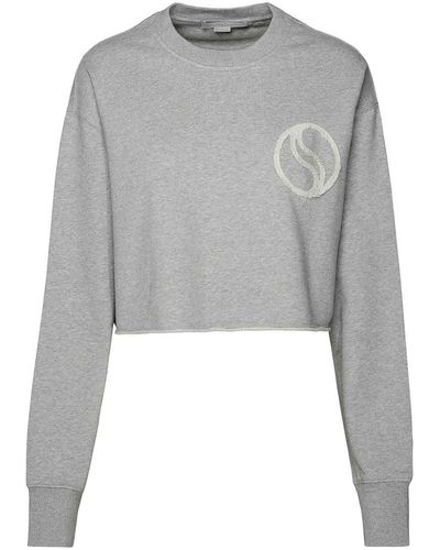 Stella McCartney Cropped Sweatshirt - Gray
