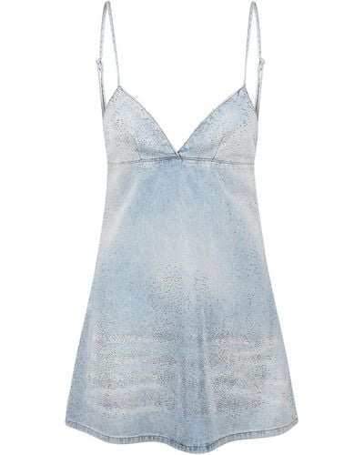 DIESEL De-ver-s Short Denim Dress - Blue