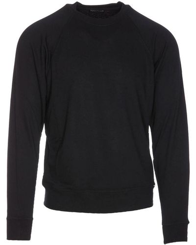 Tom Ford Sweater Crewneck Logo - Black