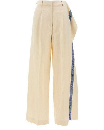 JW Anderson Logo Band Panel Trousers - White