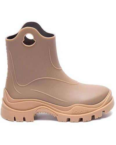 Moncler `misty` Rain Boots - Brown
