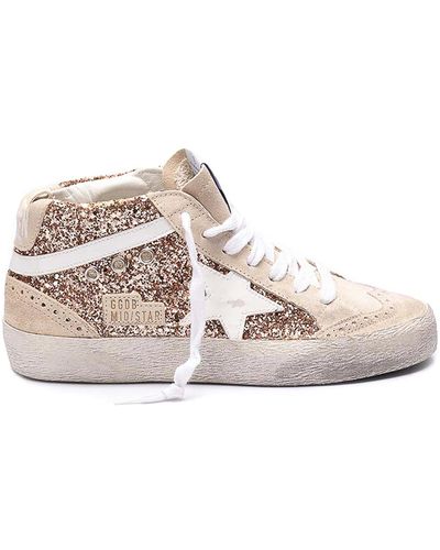 Golden Goose Mid Star Trainers - White