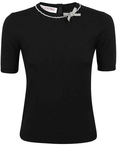 Valentino Garavani Emboidered T-shirt - Black