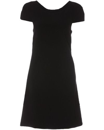 Moschino Smiley Hook Closure Mini Dress - Black