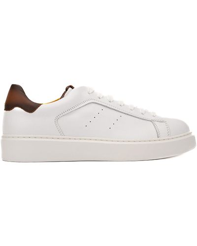 Doucal's Logo Trainers - White