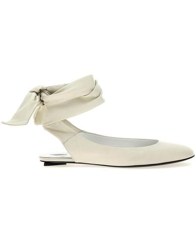 The Attico Cloe Flat Shoes - White