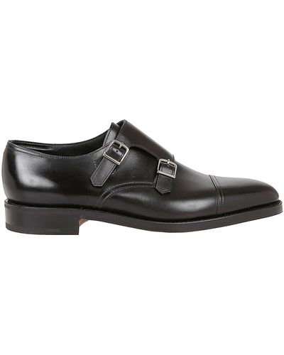 John Lobb William Monk Shoes - Brown