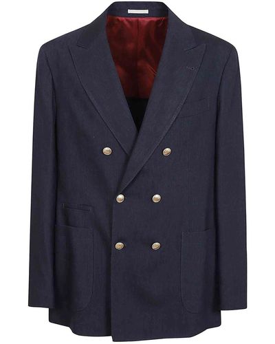 Brunello Cucinelli Suit Jacket - Blue