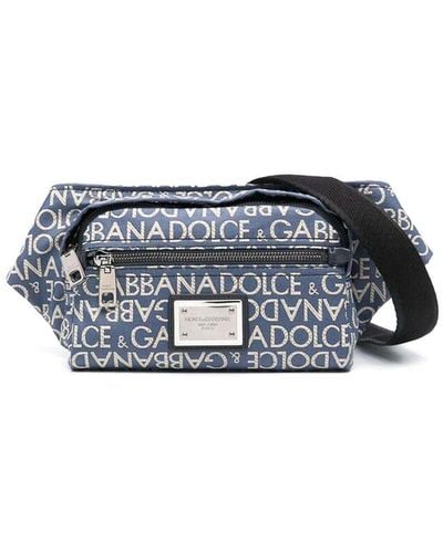 Dolce & Gabbana Logo Belt Bag - Blue