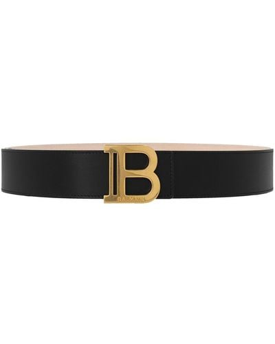 Balmain Belts Black - White