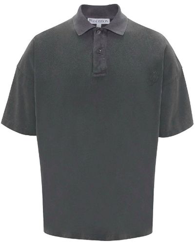 JW Anderson Polo Shirt With Logo - Grey