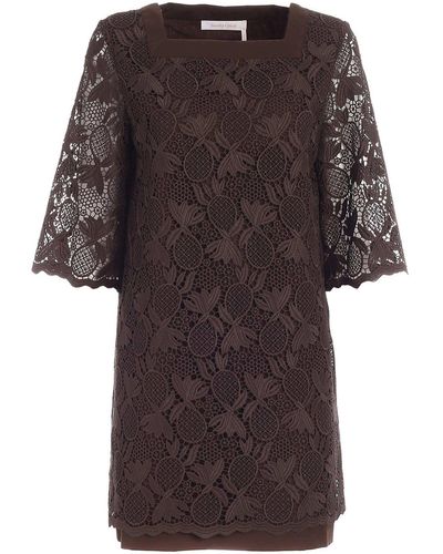 See By Chloé See By Chloe Ananas Lace Dress - Brown