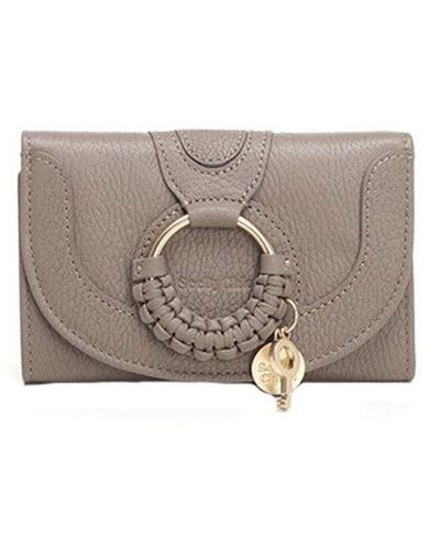 See By Chloé Compact Hana Wallet In Grey