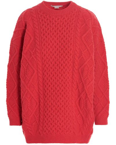 Stella McCartney Cable-knit Jumper - Red