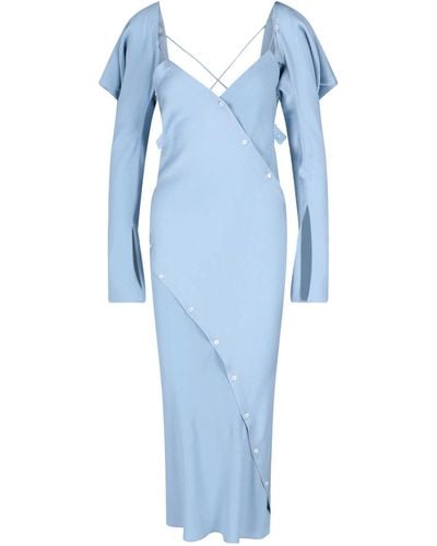Setchu Origami Maxi Dress - Blue