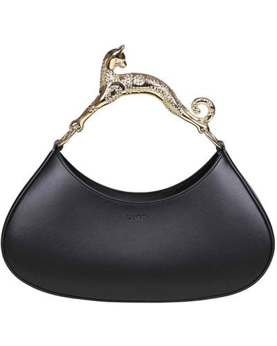 Lanvin Cat Handbag Hobo Bag - Black