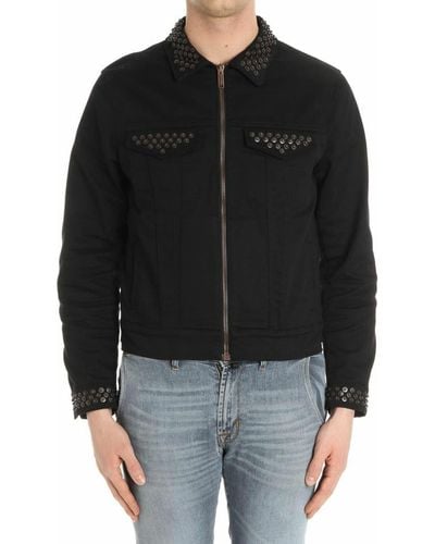 Moschino Jacket With Applied Buttons - Black