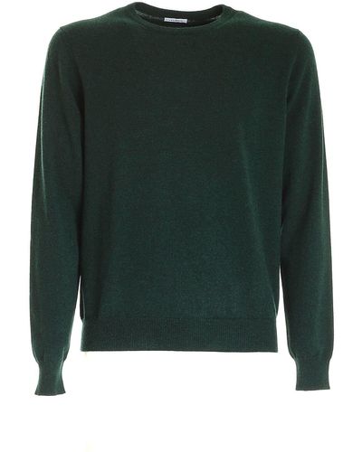Malo Cashmere Sweater In Wool - Green
