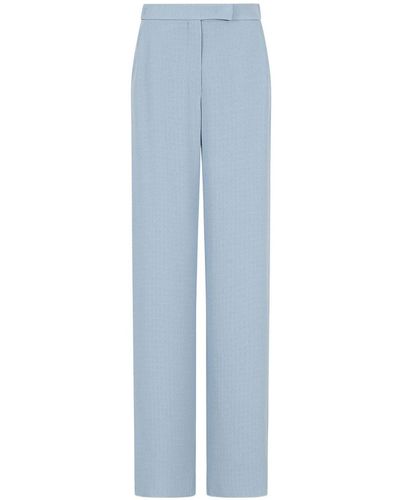 Emporio Armani High-waisted Trousers - Blue