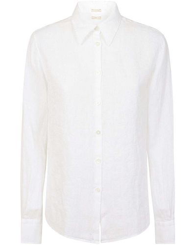 Massimo Alba Linen Shirt - White