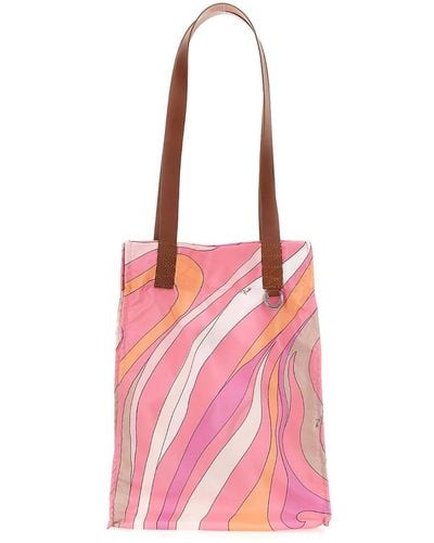 Emilio Pucci Patterned Tote Bag - Pink