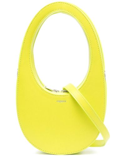 Coperni Mini Swipe Leather Crossbody Bag - Yellow
