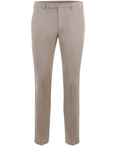 PT Torino Cotton Casual Pants - Gray