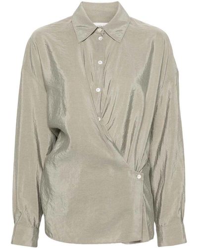 Lemaire Long Asymmetrical Shirt - Grey