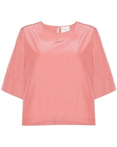 Forte Forte Chic Taffettas Oversized T-shirt - Pink