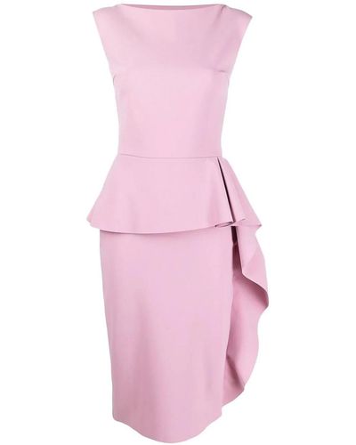 La Petite Robe Di Chiara Boni Margret Boat Neck Dress - Pink