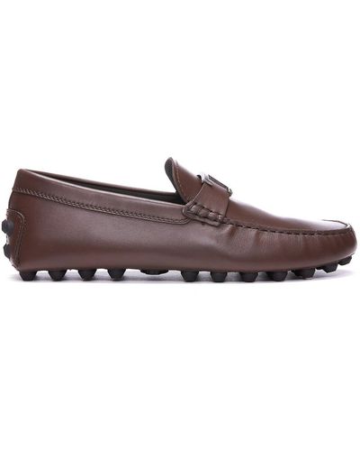 Tod's Leather Gommini Loafers - Brown