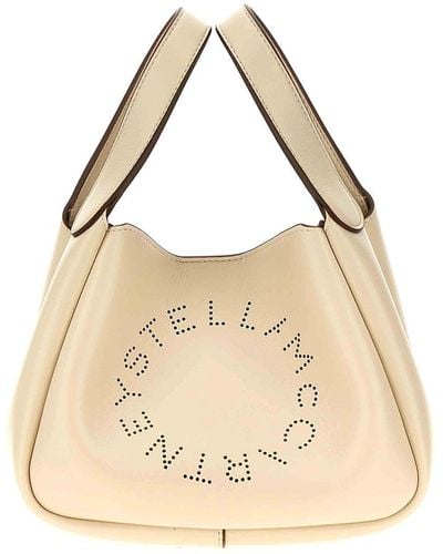 Stella McCartney Logo Handbag - Natural