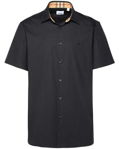 Burberry Cotton Shirts - Black