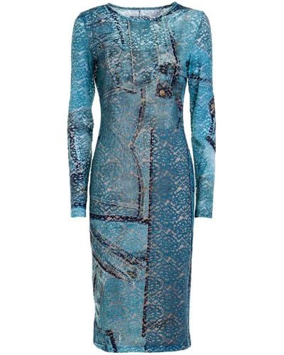 Versace Slim Fit Dress - Blue
