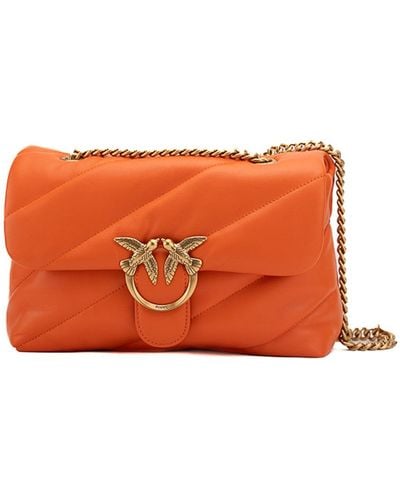 Pinko Leather Bag - Orange