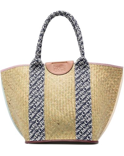 See By Chloé Logo-patch Tote - White