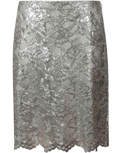 Aspesi Crochet Lace Skirt - Grey