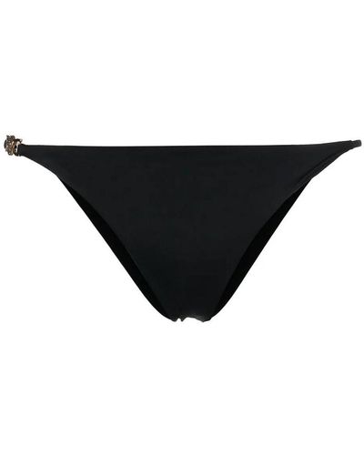 Versace Greca Detail Slip Bikini - Black
