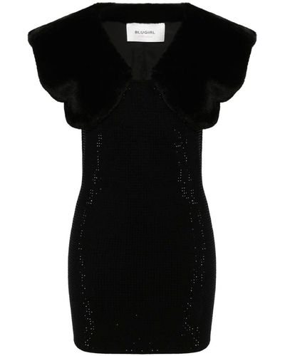 Blugirl Blumarine Dress With Rhinestones - Black